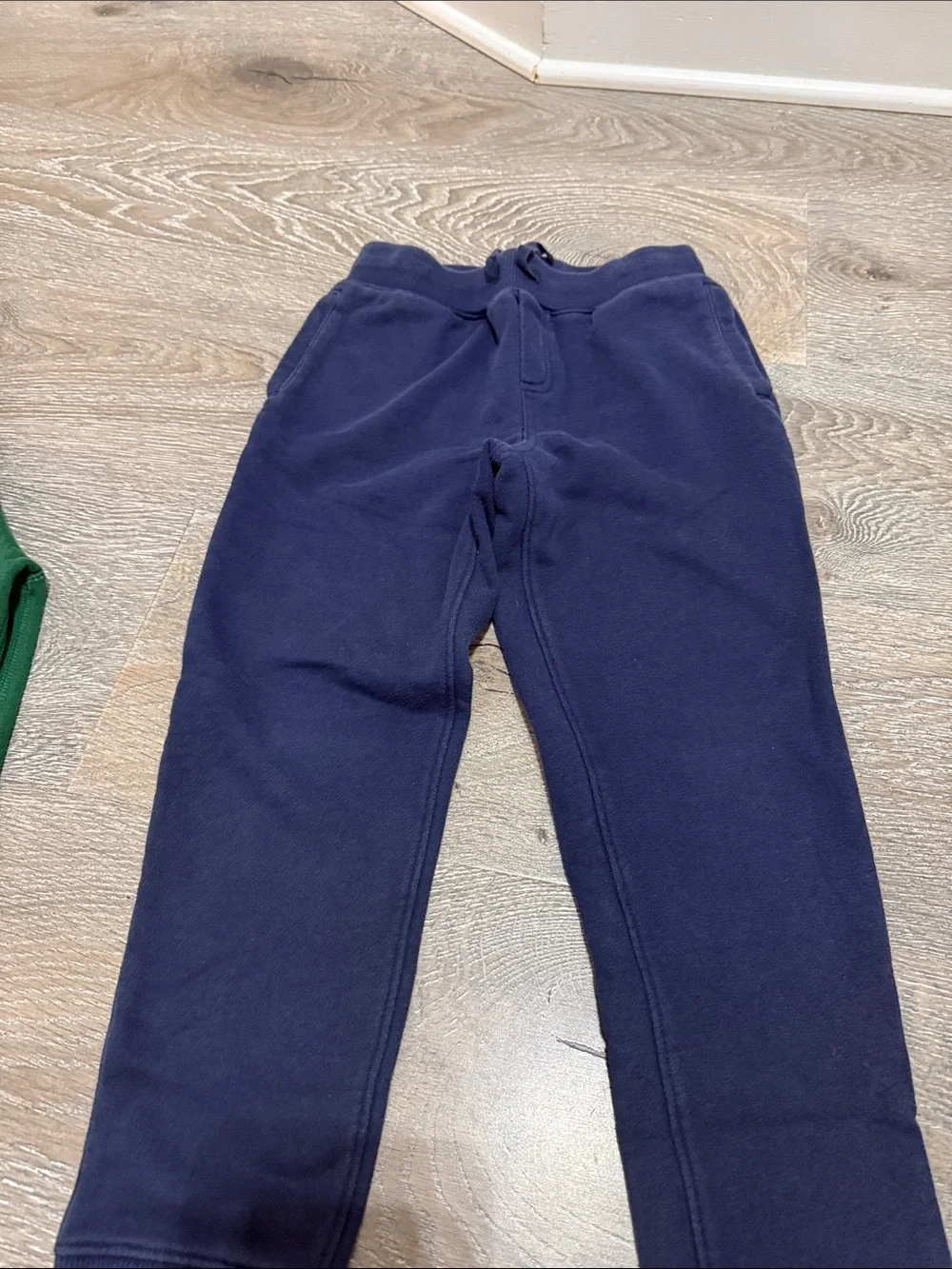 Ralph Lauren Kids Green Sweatshirt with Navy Jogger Pants